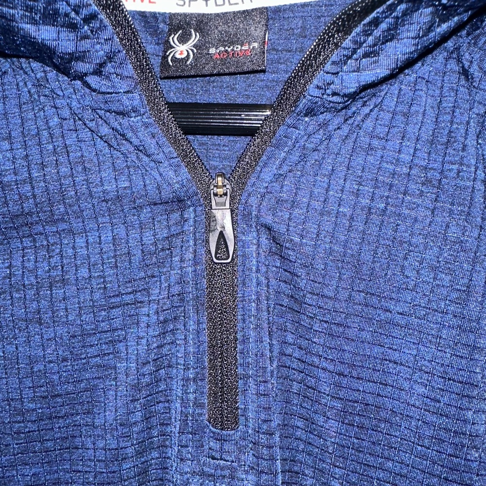Spyder Navy Blue Quarter-Zip Sweatshirt